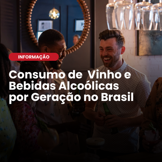 Consumo de  Vinho e Bebidas Alcoólicas por Geração no Brasil