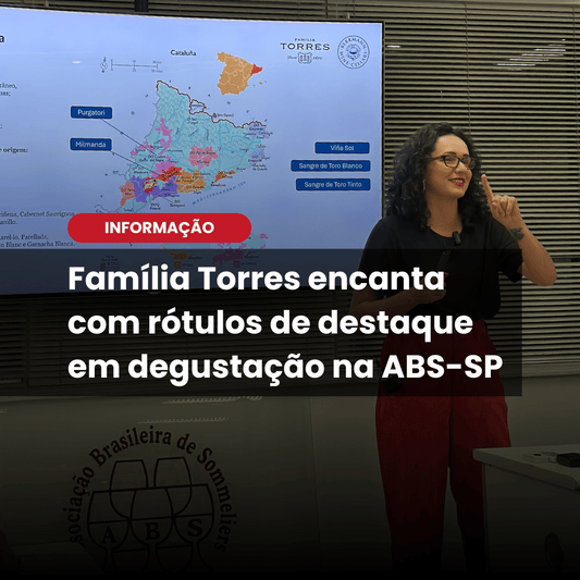 Experiência com os vinhos da Família Torres, apresentados por Jessica Marinzeck